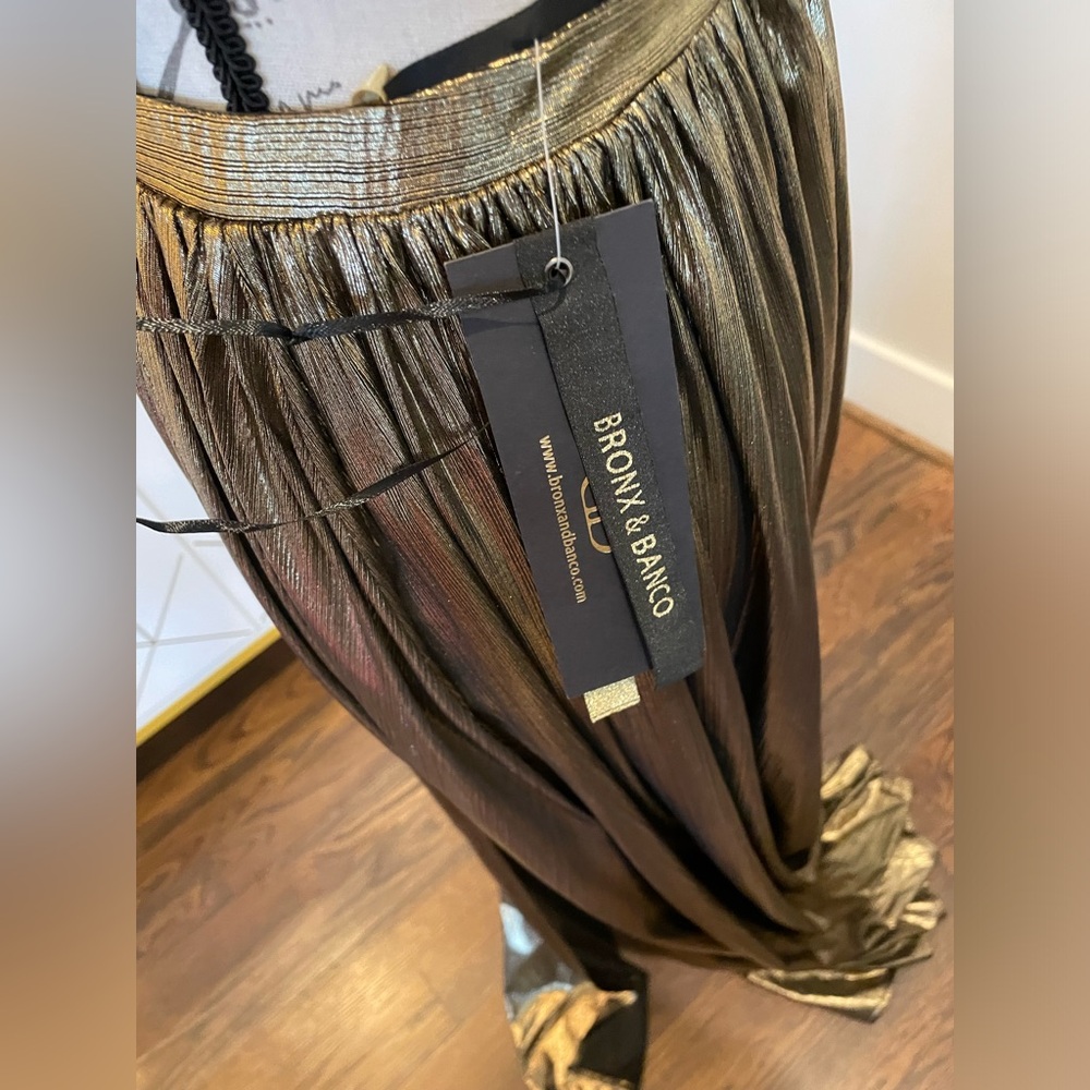 New with tags -BRONX AND BANCO Gold Goddess Gown, size 8 - Picture 5 of 15